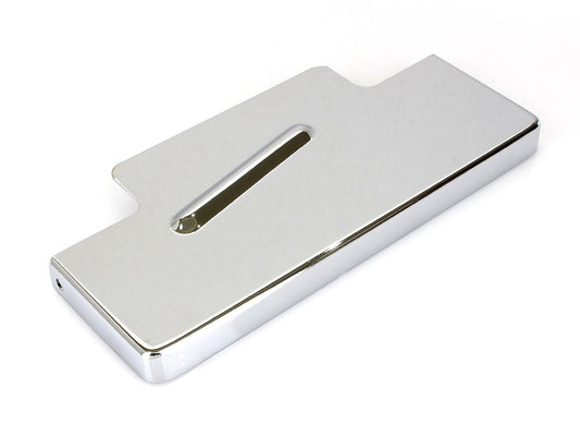 Battery Top Cover - Chrome. Fits Dyna 1997-2005. - Rollies Speed Shop