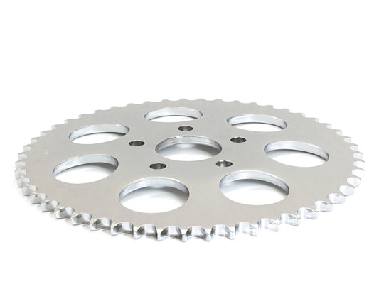 51 Tooth, 6mm Offset Steel Rear Chain Sprocket - Chrome. Fits Big Twin 1973-1999 & Sportster 1979-1981. - Rollies Speed Shop