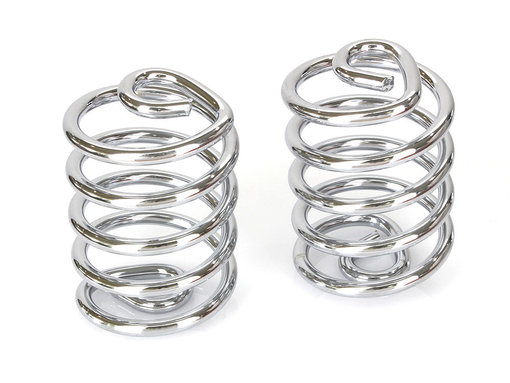 3in. Barrel Style Seat Spring - Chrome. - Rollies Speed Shop