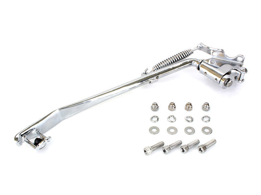 Jiffy Stand Kit - Chrome. Fits Softail 1989-2006 & Retro-Fits 4Spd Big Twin 1936-1986 - Rollies Speed Shop