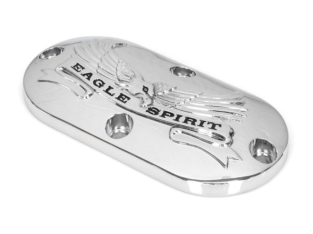 Live to Ride Primary Inspection Cover - Chrome. Fits Softail 1986-2006 & Dyna Wide Glide 1993-2005. - Rollies Speed Shop