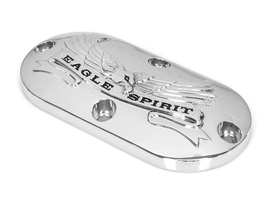 Live to Ride Primary Inspection Cover - Chrome. Fits Softail 1986-2006 & Dyna Wide Glide 1993-2005. - Rollies Speed Shop