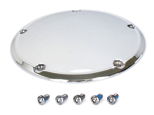 Derby Cover - Chrome. Fits Softail 1999-2018, Dyna 1999-2017 & Touring 1999-2015. - Rollies Speed Shop