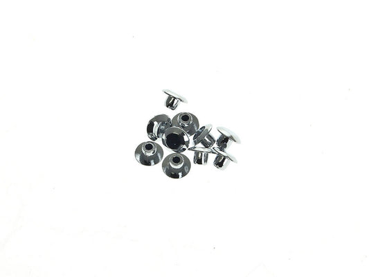 1/4in. (6mm) Hole Plugs - Chrome. Sold as a Pack of 10. - Rollies Speed Shop