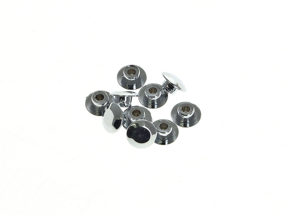 3/8in. (10mm) Hole Plugs - Chrome. Pack of 10. - Rollies Speed Shop