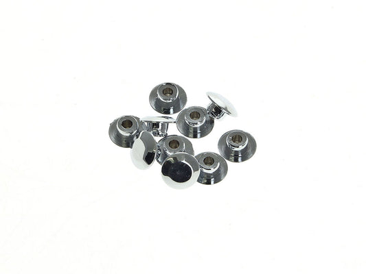 3/8in. (10mm) Hole Plugs - Chrome. Pack of 10. - Rollies Speed Shop