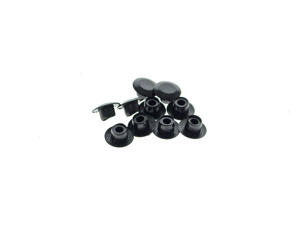 3/8in. (10mm) Hole Plugs - Black. Pack of 10. - Rollies Speed Shop