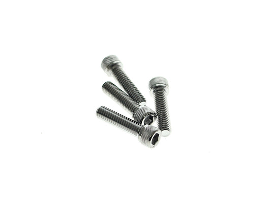 Handlebar Top Clamp Hardware with 5/16-18 x 1-1/4in. Socket Head Bolts - Chrome. - Rollies Speed Shop