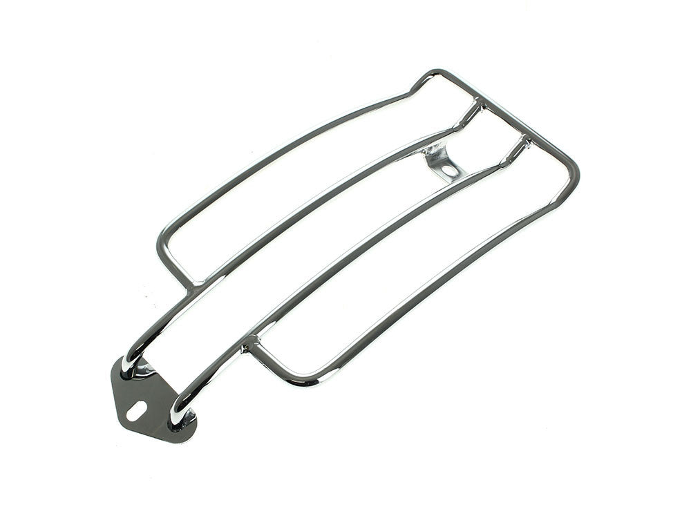 Solo Seat Luggage Rack - Chrome. Fits Sportster 1985-2003 - Rollies Speed Shop