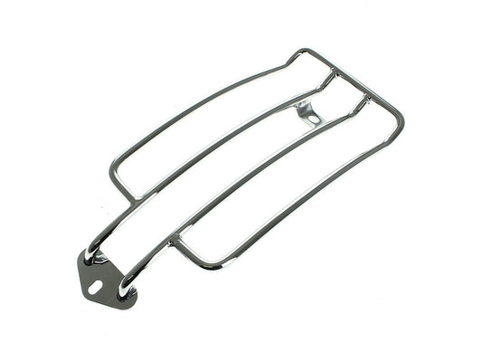 Solo Seat Luggage Rack - Chrome. Fits Sportster 1985-2003 - Rollies Speed Shop