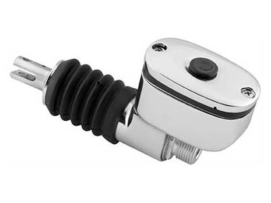 Rear Brake Master Cylinder - Chrome. Fits Softail 2000-2017 & Touring 2000-2007. - Rollies Speed Shop
