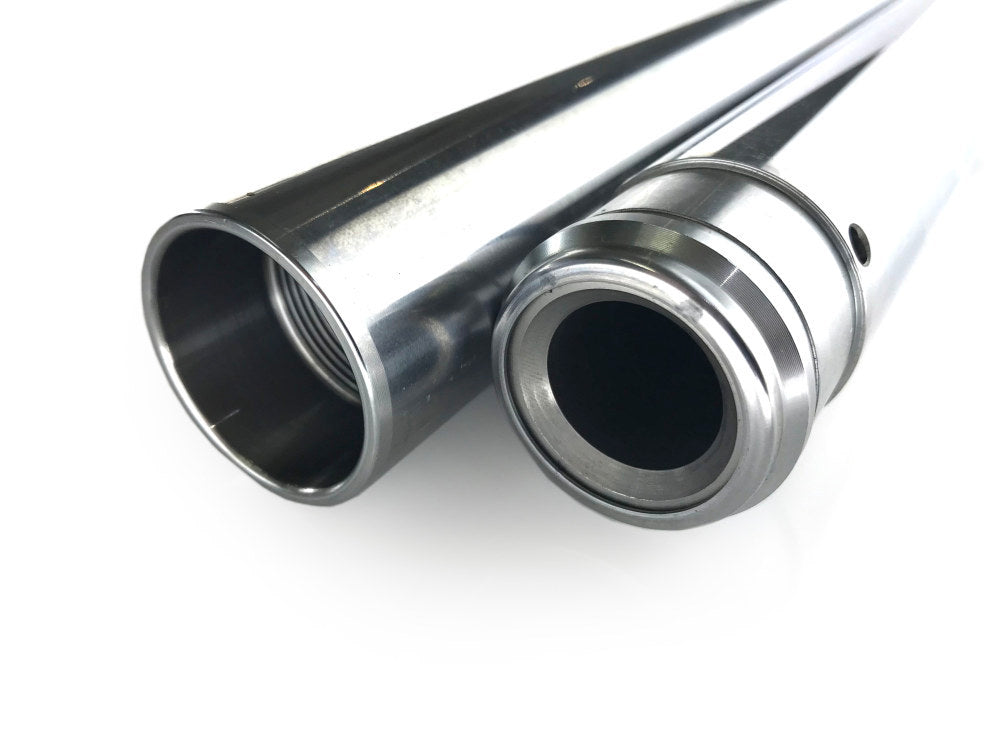 Hard Chrome Fork Tubes. +4in. Oversize. Fits 39mm Narrow Glide Front End 1994-2003 - Rollies Speed Shop