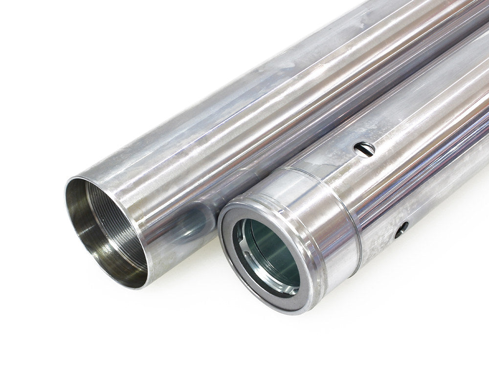 Hard Chrome Fork Tubes. +4in. Oversize. Fits Softail Models 2018up - Rollies Speed Shop