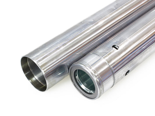 Hard Chrome Fork Tubes. +4in. Oversize. Fits Softail Models 2018up - Rollies Speed Shop