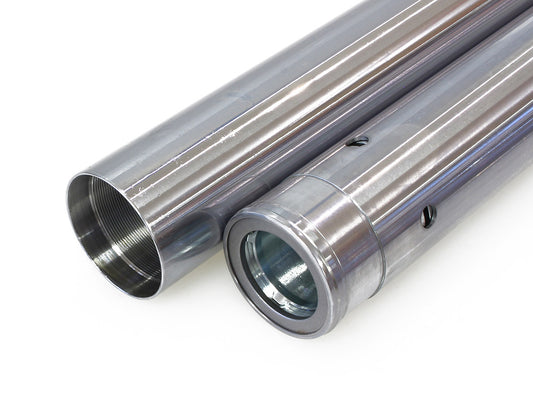 Hard Chrome Fork Tubes. +8in. Oversize. Fits Softail Models 2018up - Rollies Speed Shop