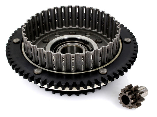 Clutch Basket with Heavy Duty 66 Teeth Ring Gear. Fits Big Twin 1994-1997. - Rollies Speed Shop