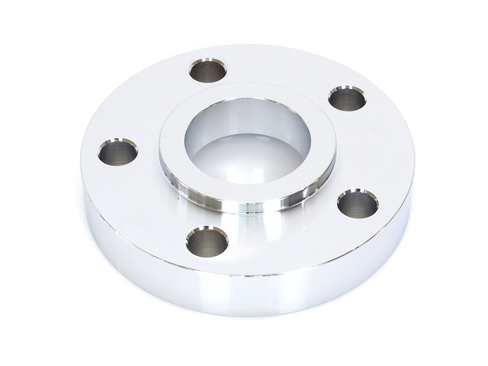 3/4in. Pulley Spacer with Lip. Fits H-D 2000up Wheels. Chrome. - Rollies Speed Shop