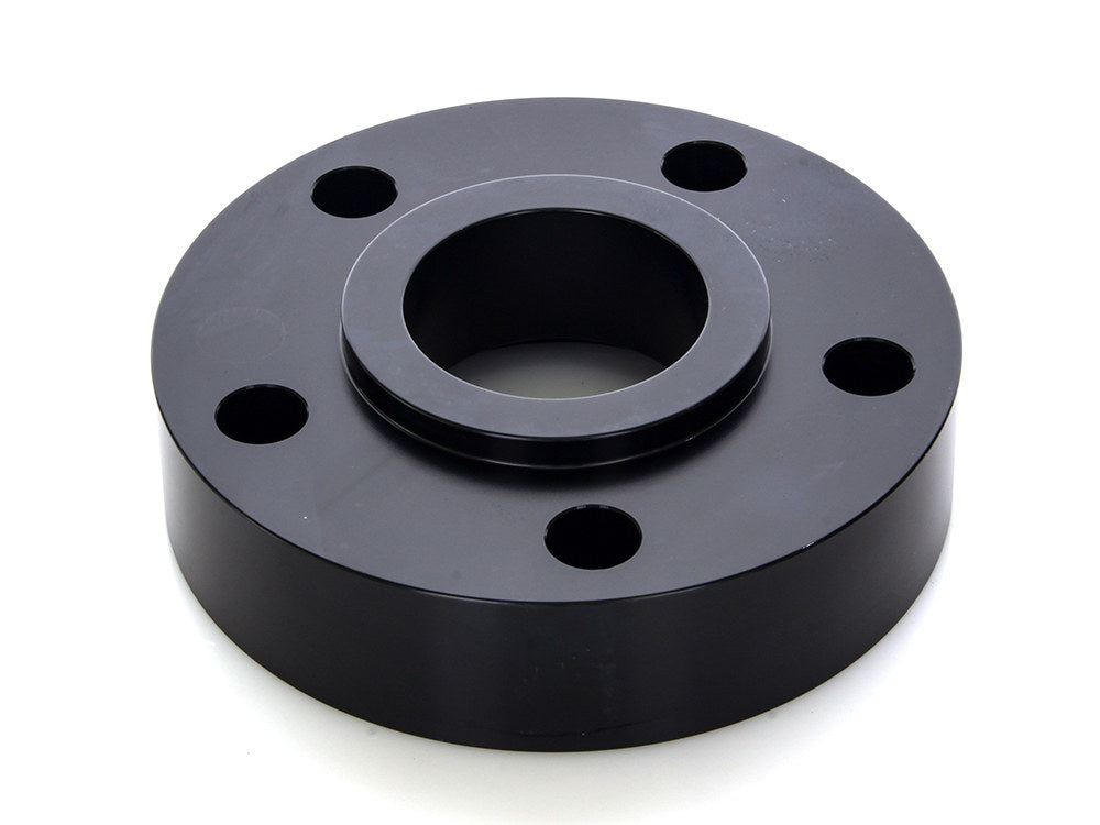 1in. Pulley Spacer with Lip. Fits H-D 2000up Wheels. Gloss Black. - Rollies Speed Shop