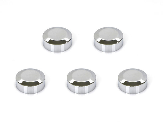 Rear Pulley Sprocket Bolt Covers - Chrome - Pack of 5 - Rollies Speed Shop