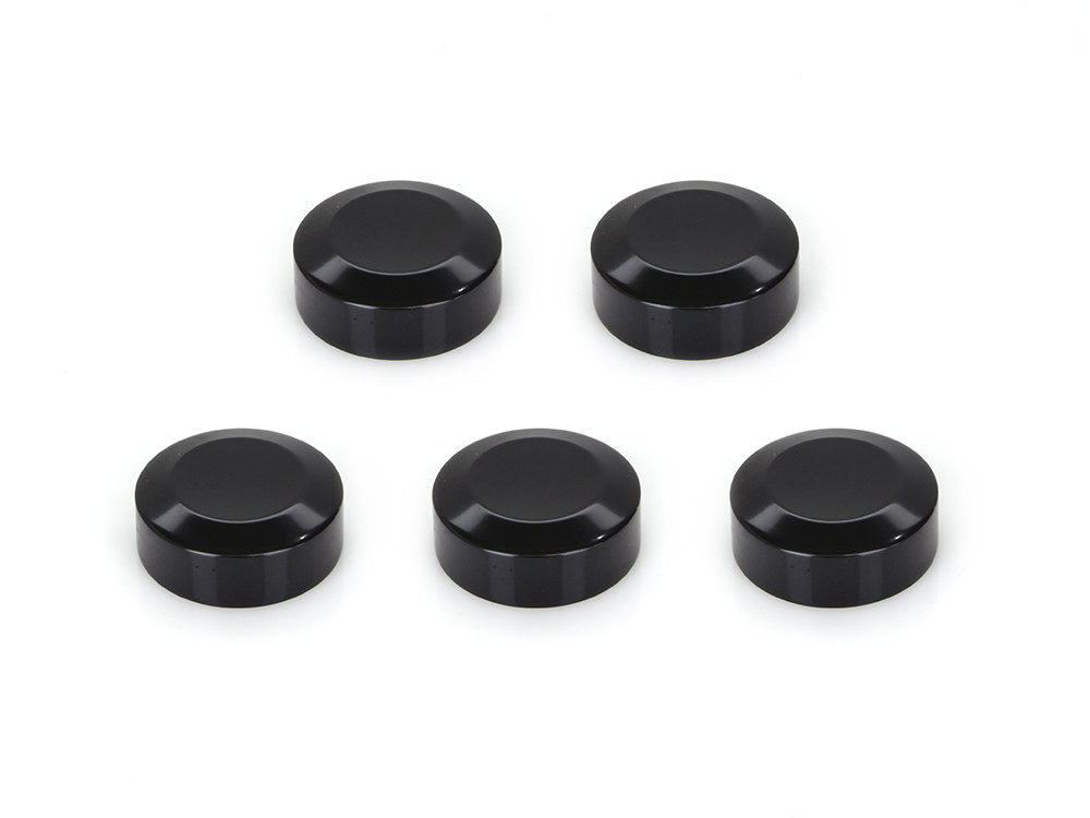 Rear Pulley Sprocket Bolt Covers - Black - Pack of 5. - Rollies Speed Shop