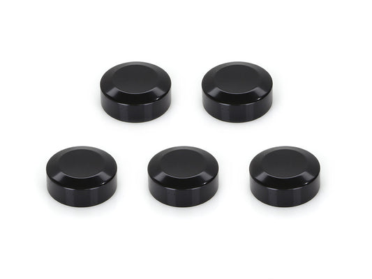 Rear Pulley Sprocket Bolt Covers - Black - Pack of 5. - Rollies Speed Shop