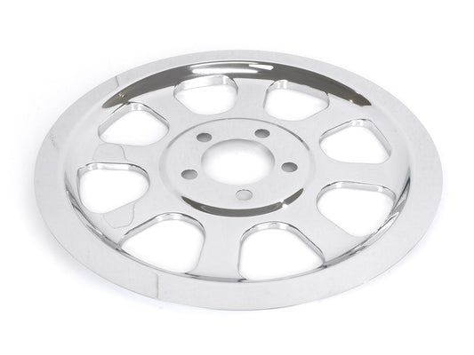 Rear Pulley Cover - Chrome. Fits Softail 2000-2006 with 70 Tooth Pulley. - Rollies Speed Shop