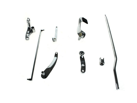 Standard Length Forward Controls - Chrome. Fits Dyna 1991-2017 - Rollies Speed Shop