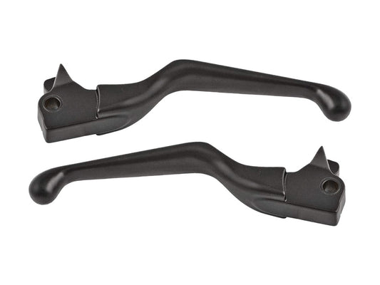 Hand Levers - Black. Fits Softail 1996-2014, Dyna 1996-2017, Touring 1996-2007 & Sportster 1996-2003. - Rollies Speed Shop