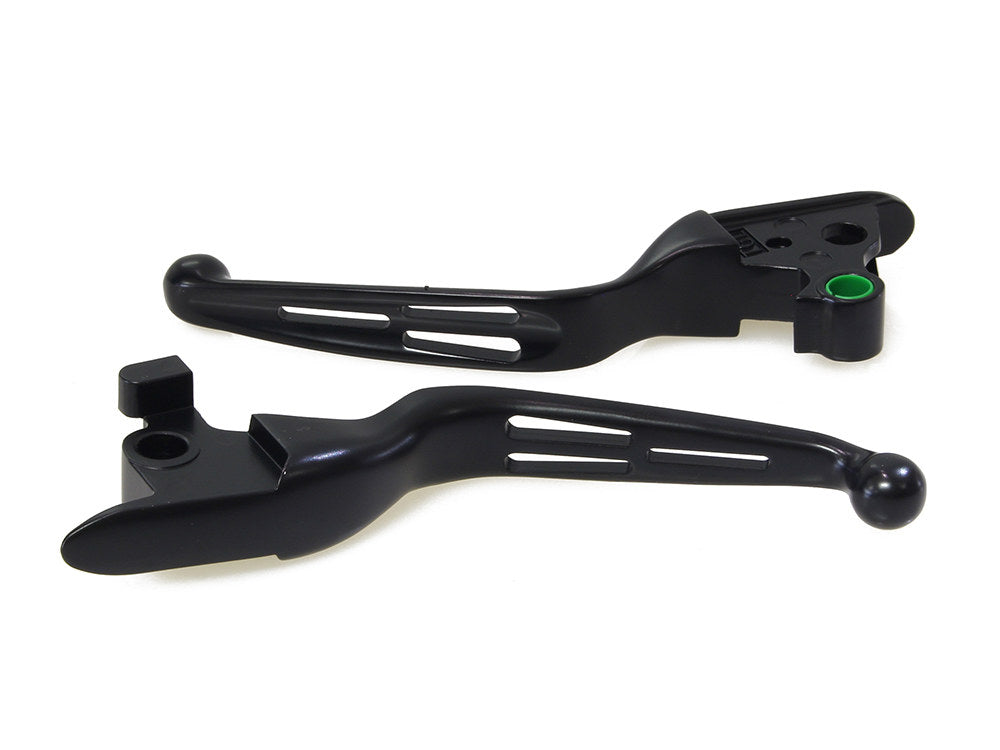 3 Slot Hand Levers - Black. Fits Softail 2018-2024 - Rollies Speed Shop