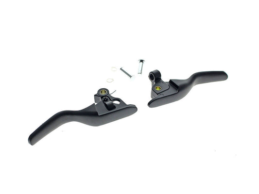 Smooth Shorty Hand Levers - Black. Fits Touring Most 2021-2024 with Cable Clutch - Rollies Speed Shop