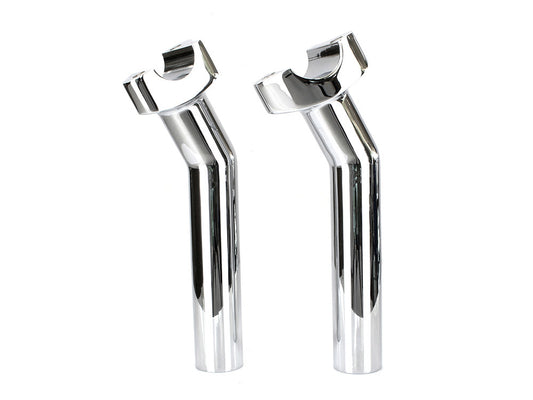 6-1/2in. Pullback Risers - Chrome. Fits 1in. Handlebar. - Rollies Speed Shop