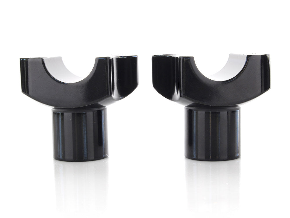 2in. Straight Risers - Black. Fits 1in. Handlebar. - Rollies Speed Shop