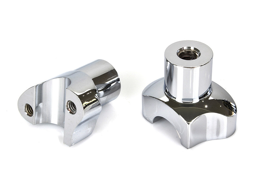 2in. Straight Risers - Chrome. Fits 1in. Handlebar. - Rollies Speed Shop