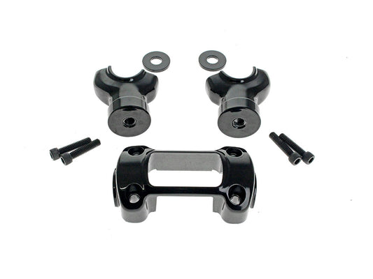 1.5in. Tall Risers x 1-1/4in. Clamp - Black. Fits Softail Breakout 2018-2024 & Street Bob, Low Rider ST, Standard 2018-2024 with 1-1/4in. Bars - Rollies Speed Shop