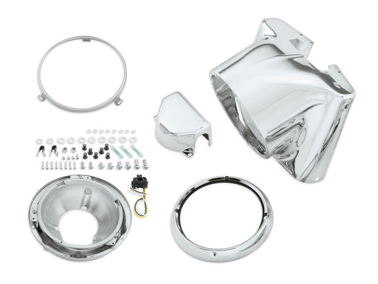 Freight Train Nacelle - Chrome. Fits FL Softail 1986-2017. - Rollies Speed Shop