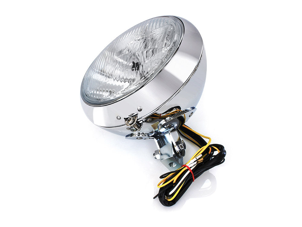 7in. Headlight - Chrome. Fits FL Softail 1986-2017 - Rollies Speed Shop