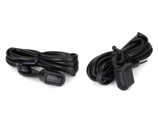 Under Perch Turn Signals - Black. Fits Sportster 2014-2021 - Rollies Speed Shop