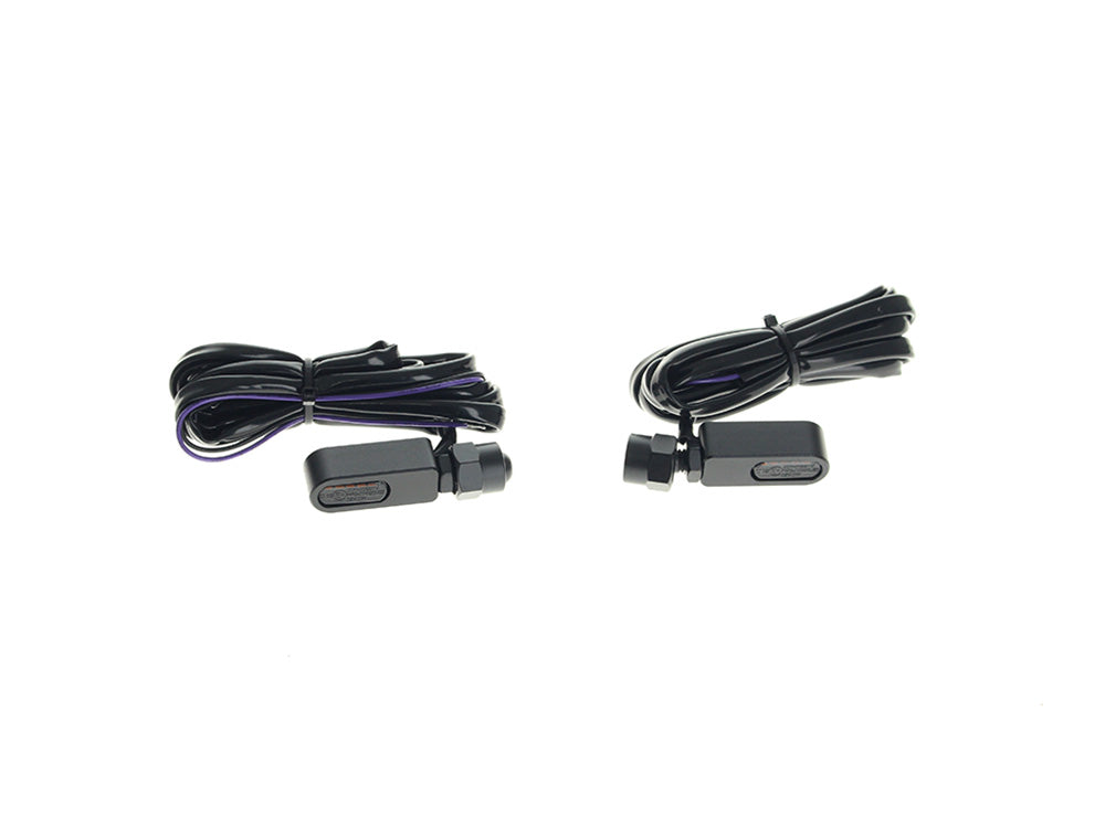 Under Perch Turn Signals - Black. Fits Softail 2025up - Rollies Speed Shop