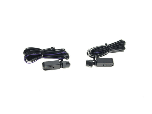 Under Perch Turn Signals - Black. Fits Softail 2025up - Rollies Speed Shop