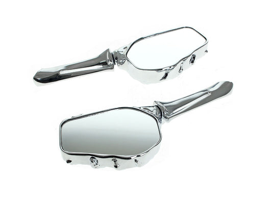 Skeleton Hand Mirrors - Chrome - Rollies Speed Shop