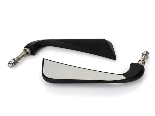 Slim Sickle / Avenger Mirrors - Black. - Rollies Speed Shop