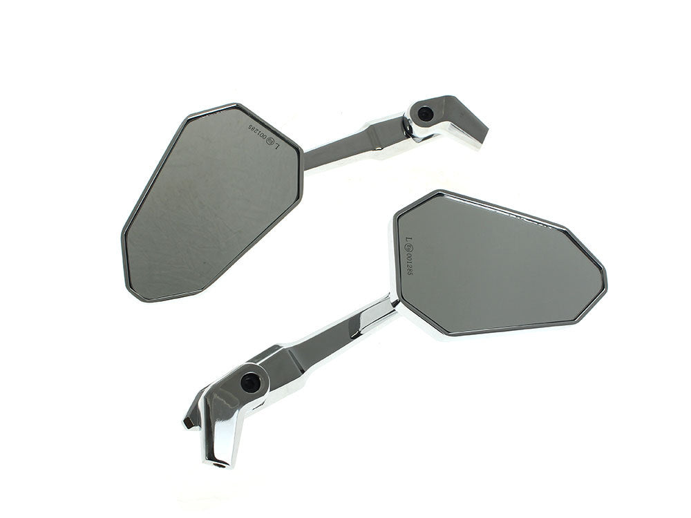 Extremity Mirrors with Adjustable Stem - Chrome - Rollies Speed Shop