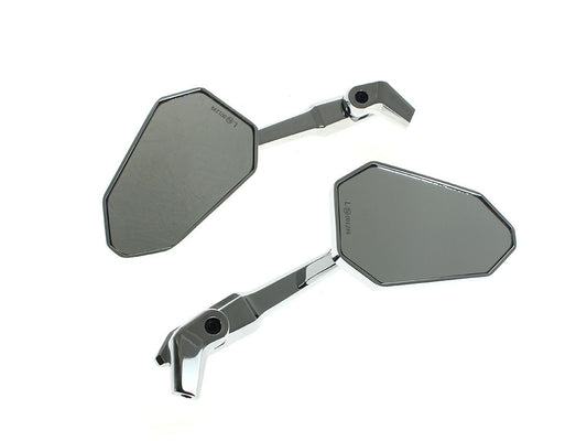 Extremity Mirrors with Adjustable Stem - Chrome - Rollies Speed Shop
