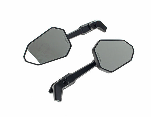 Extremity Mirrors with Adjustable Stem - Black - Rollies Speed Shop