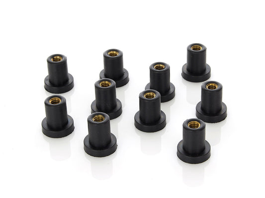 Wellnuts - Pack of 10. Fits FXR Side Cover & Oil Tank & Sportster Side Cover. - Rollies Speed Shop