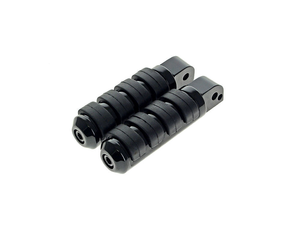 Comfort Iso Style Large Footpegs - Black. Fits Softail 2018up Rear Passenger - Rollies Speed Shop