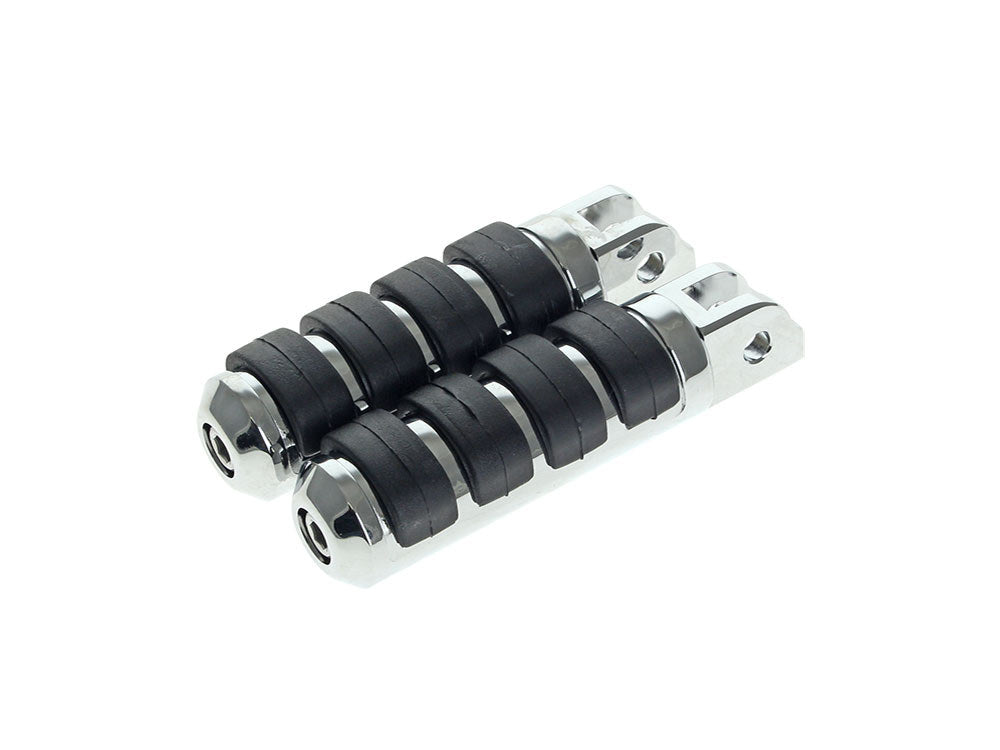 Comfort Iso Style Large Footpegs - Chrome. Fits Softail 2018up Front Rider - Rollies Speed Shop