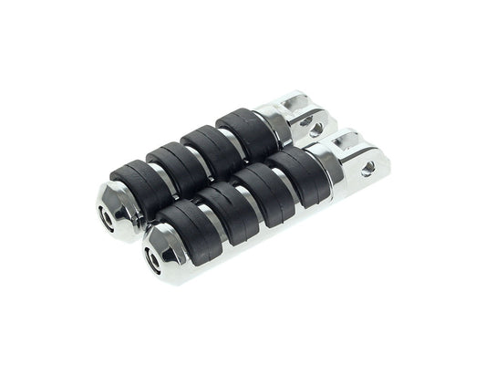 Comfort Iso Style Large Footpegs - Chrome. Fits Softail 2018up Front Rider - Rollies Speed Shop