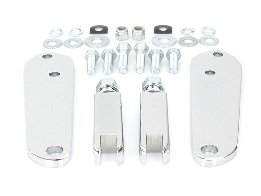 Highway Peg Supports - Chrome. Fits Dyna 1991-2017. - Rollies Speed Shop
