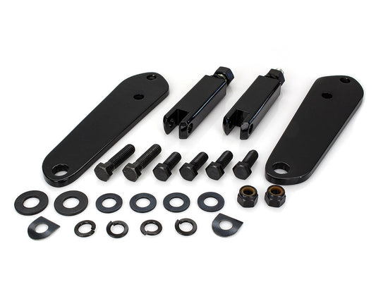 Highway Peg Supports - Black. Fits Dyna 1991-2017. - Rollies Speed Shop